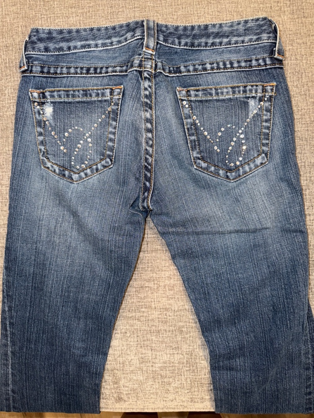 Bebe Rhinestone Jeans - Picture 5 of 9